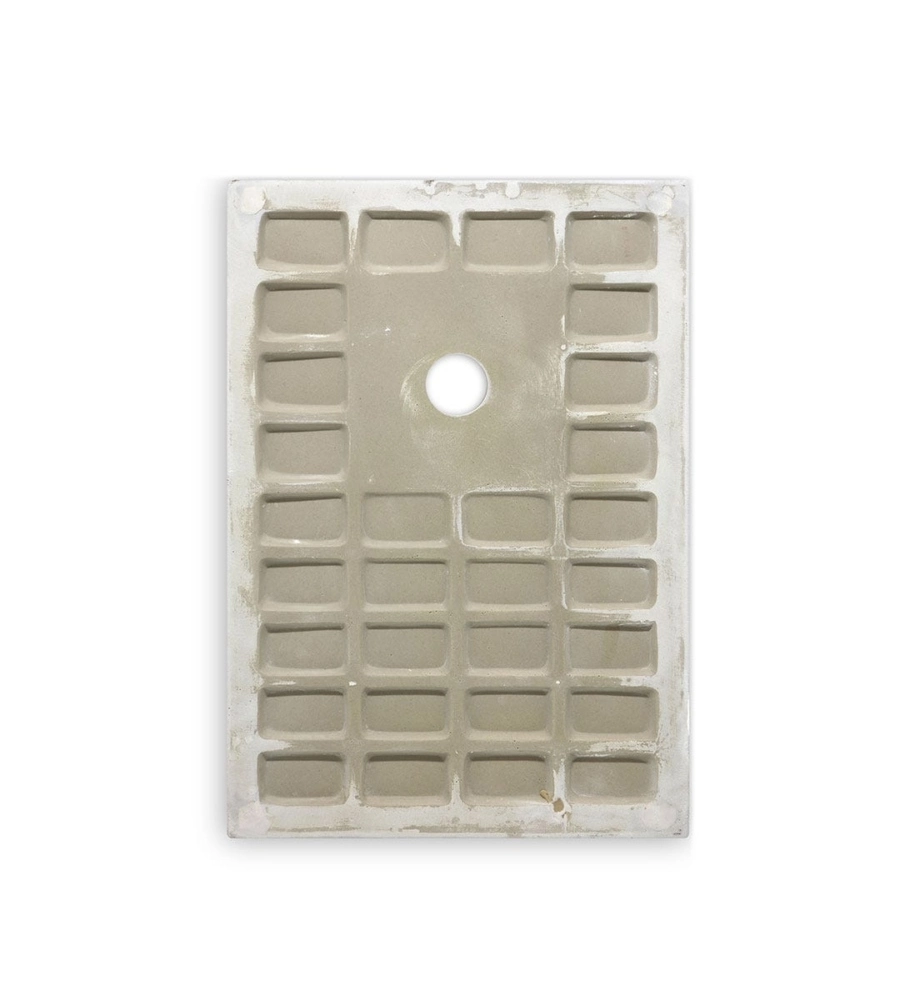 Piatto doccia rettangolare in resina bianco opaco 80x100 cm