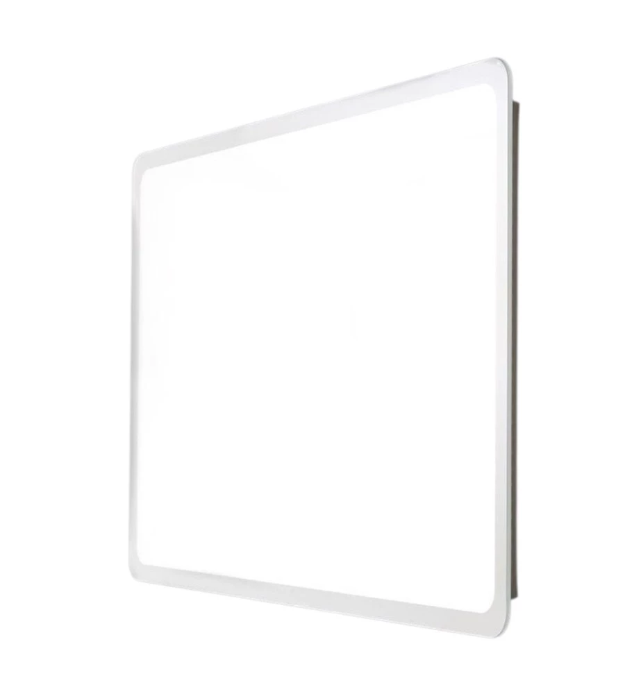 Specchiera quadrata stondata con led integrati 60x60 cm