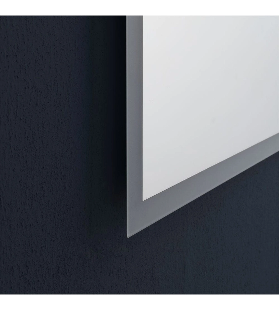 Specchiera rettangolare reversibile con illuminazione a led 80x60 cm