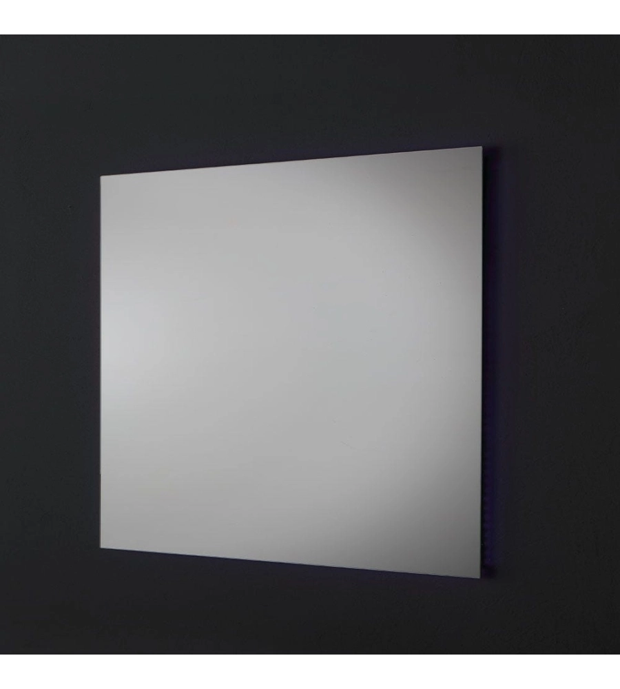 Specchiera rettangolare reversibile con illuminazione a led 70x60 cm