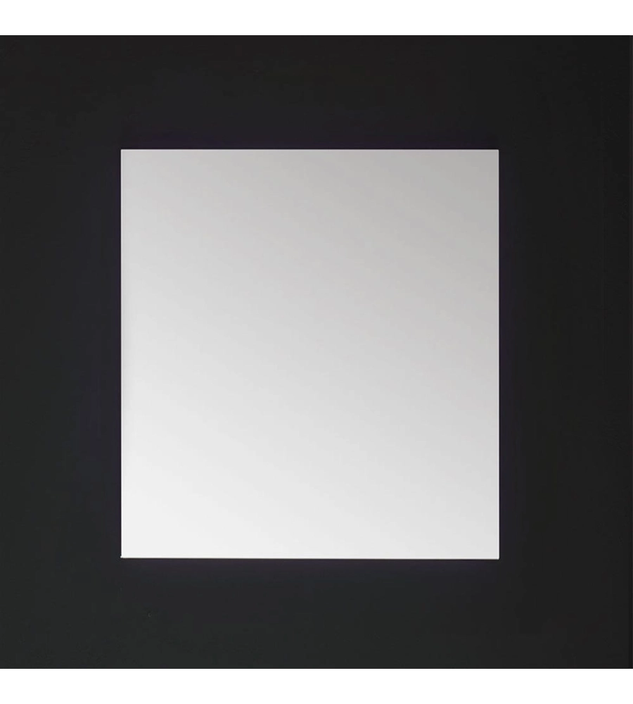 Specchiera rettangolare reversibile con illuminazione led 80x70 cm