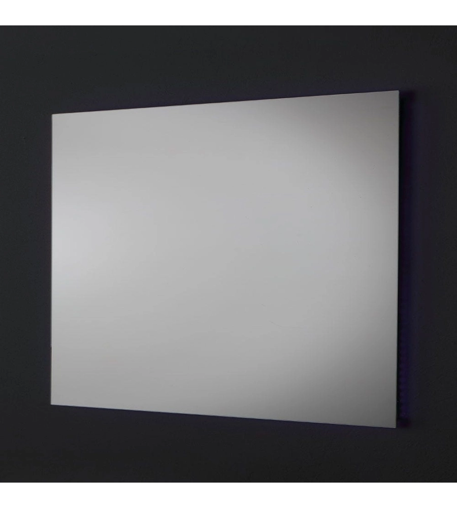 Specchiera rettangolare reversibile con illuminazione led 90x70 cm