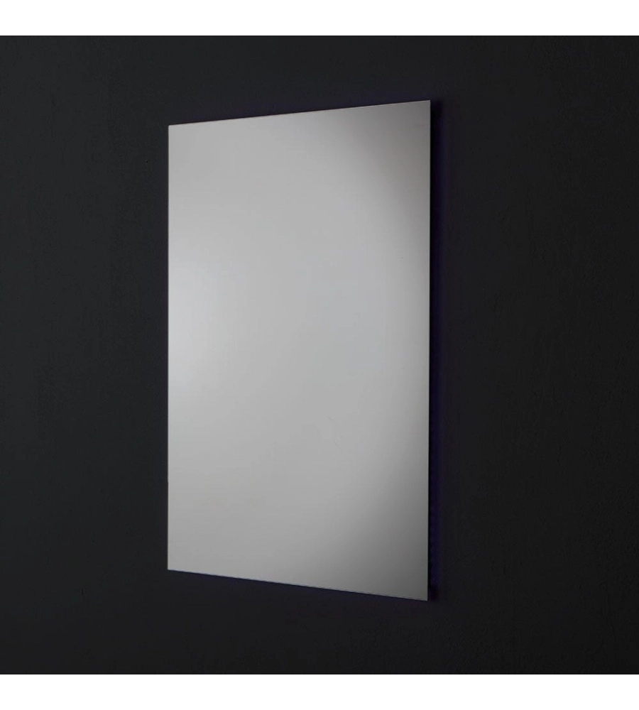 Specchiera rettangolare reversibile con illuminazione led 60x80 cm