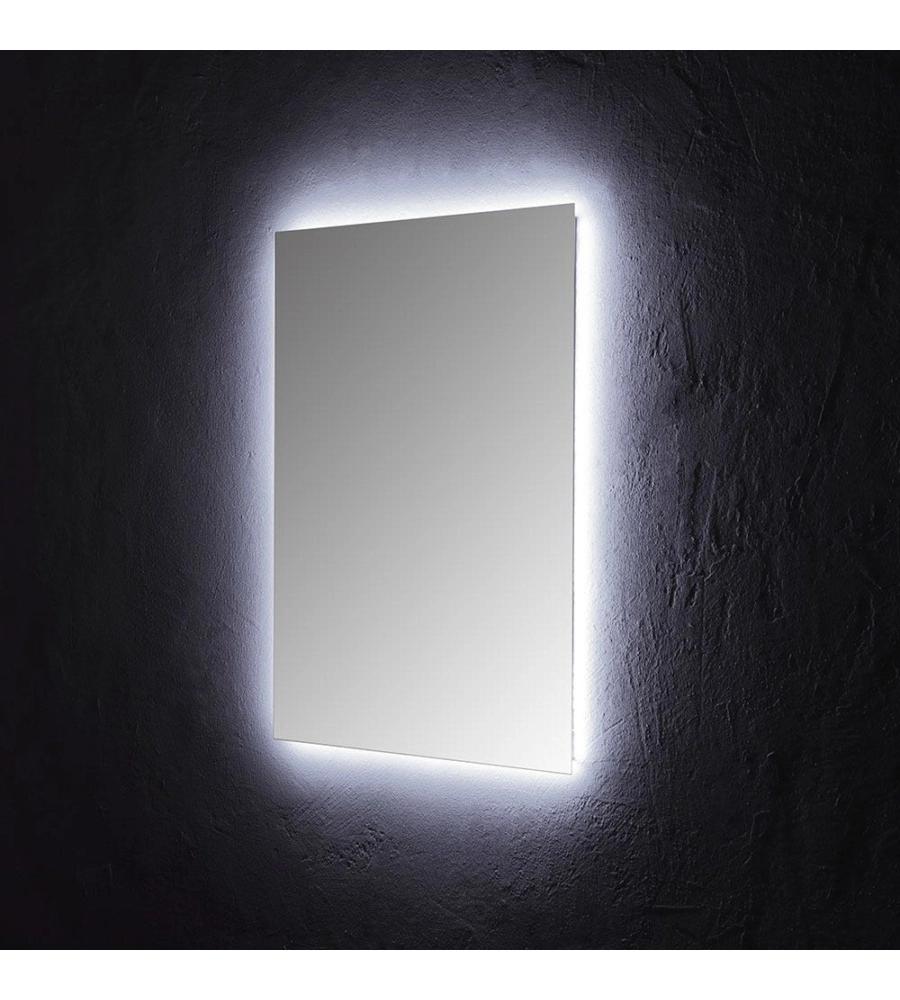 Specchiera rettangolare reversibile con illuminazione led 60x80 cm
