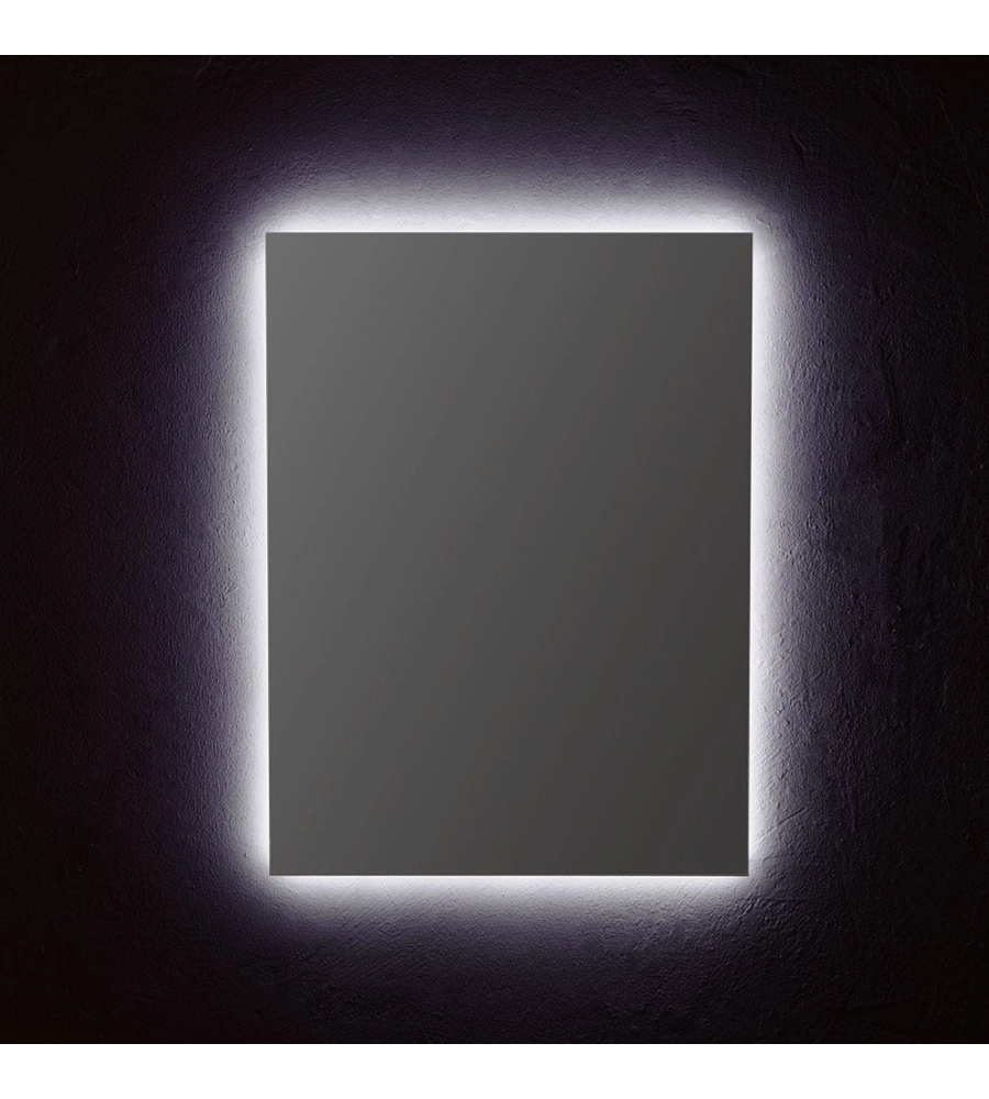 Specchiera rettangolare reversibile con illuminazione led 60x80 cm