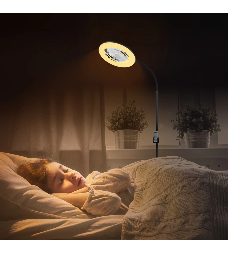 Piantana led RBG con ventilatore "Windy" 6500K 1380lm 13,8W