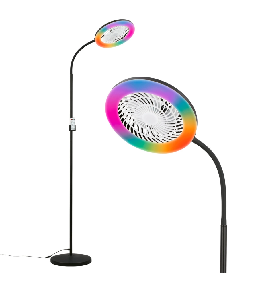 Piantana led RBG con ventilatore "Windy" 6500K 1380lm 13,8W