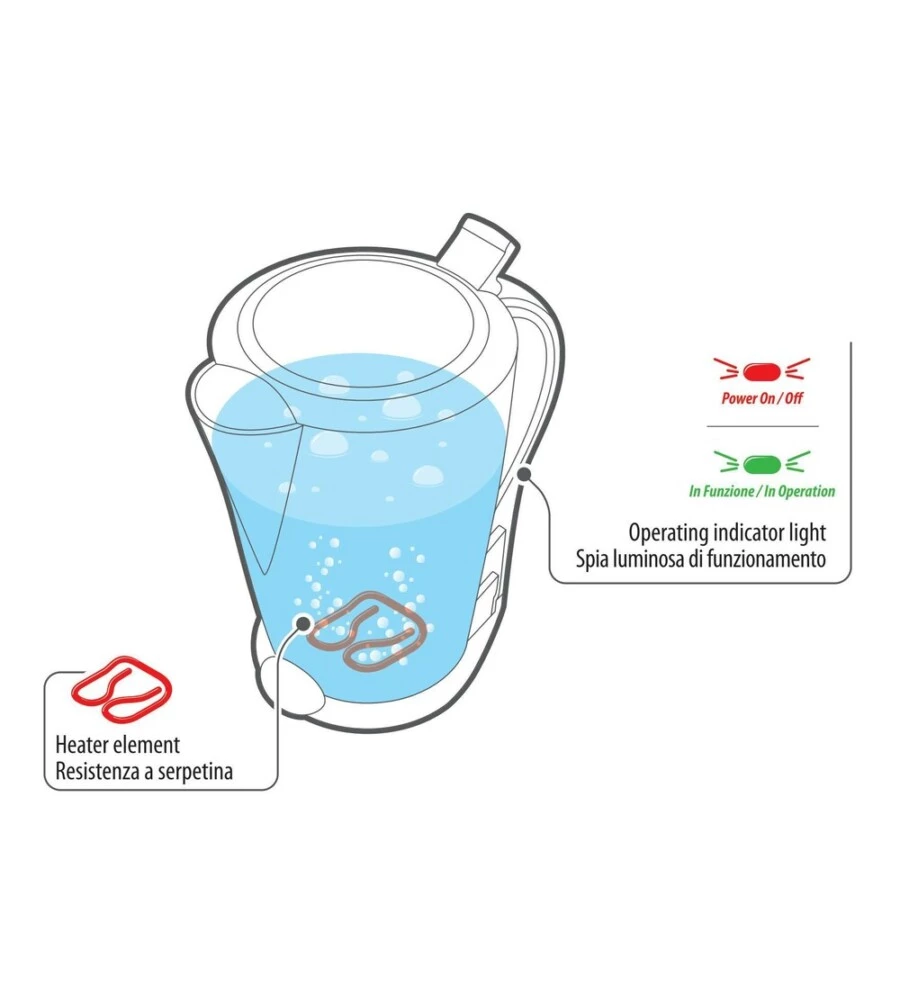 Bollitore per auto Lampa "Aqua-Heater Earl Grey" nero 1,3 lt 170W