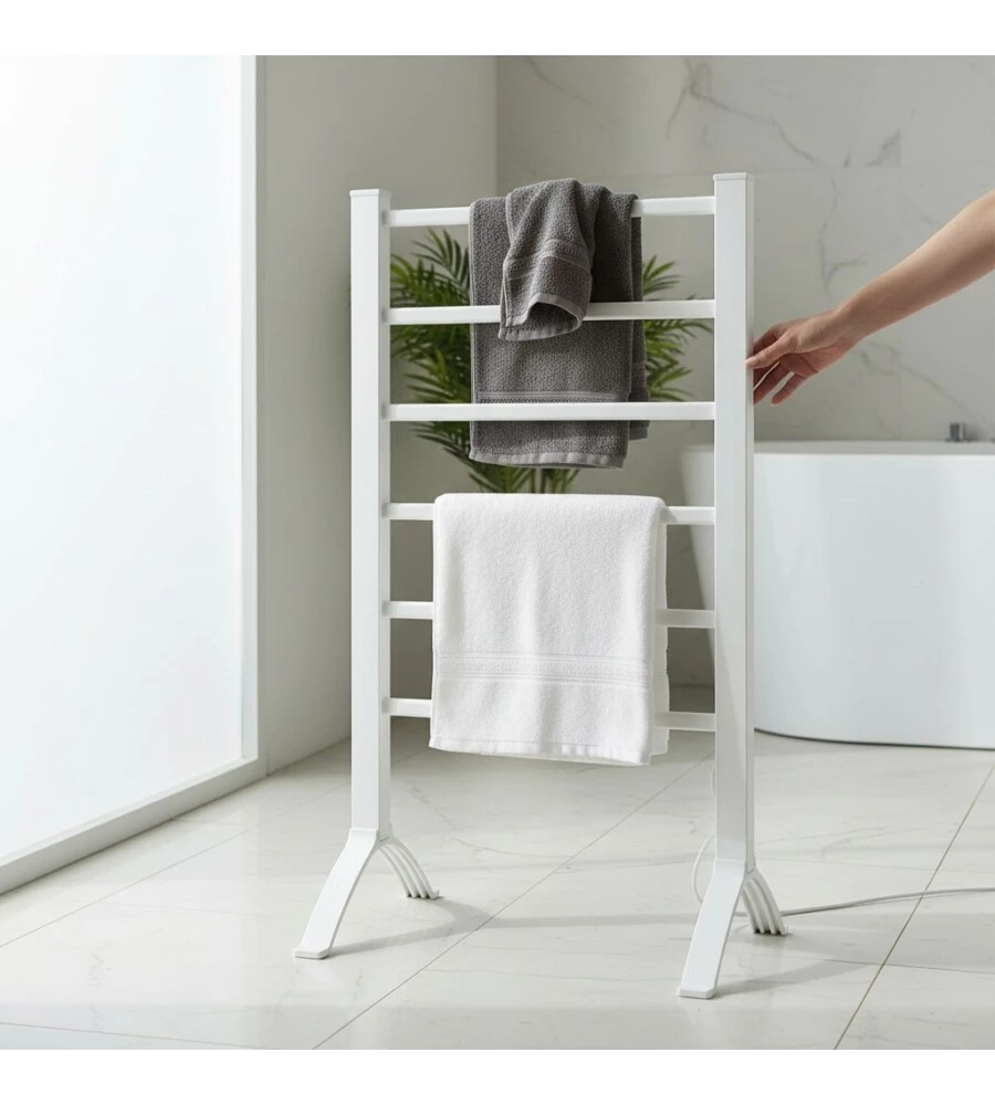 Scaldasalviette elettrico Ignip "2 in 1" bianco 100 W