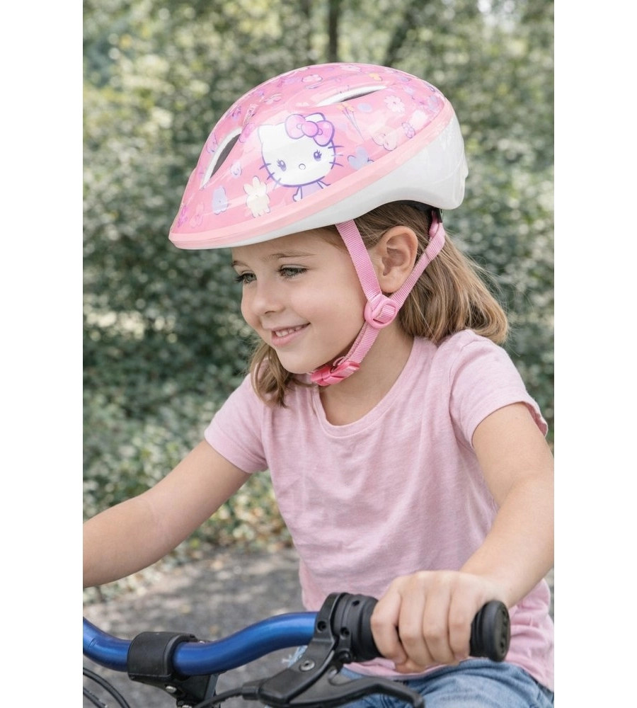 Casco bici per bambini "Hello Kitty" rosa tg m