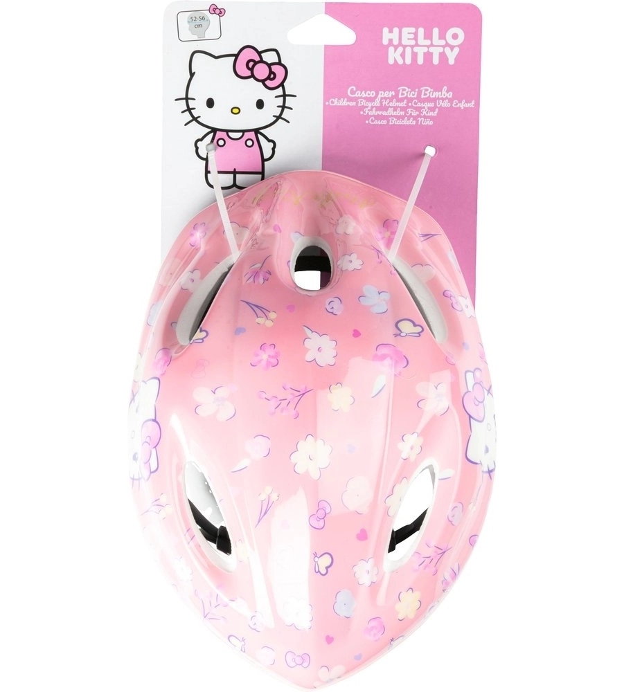 Casco bici per bambini "Hello Kitty" rosa tg m
