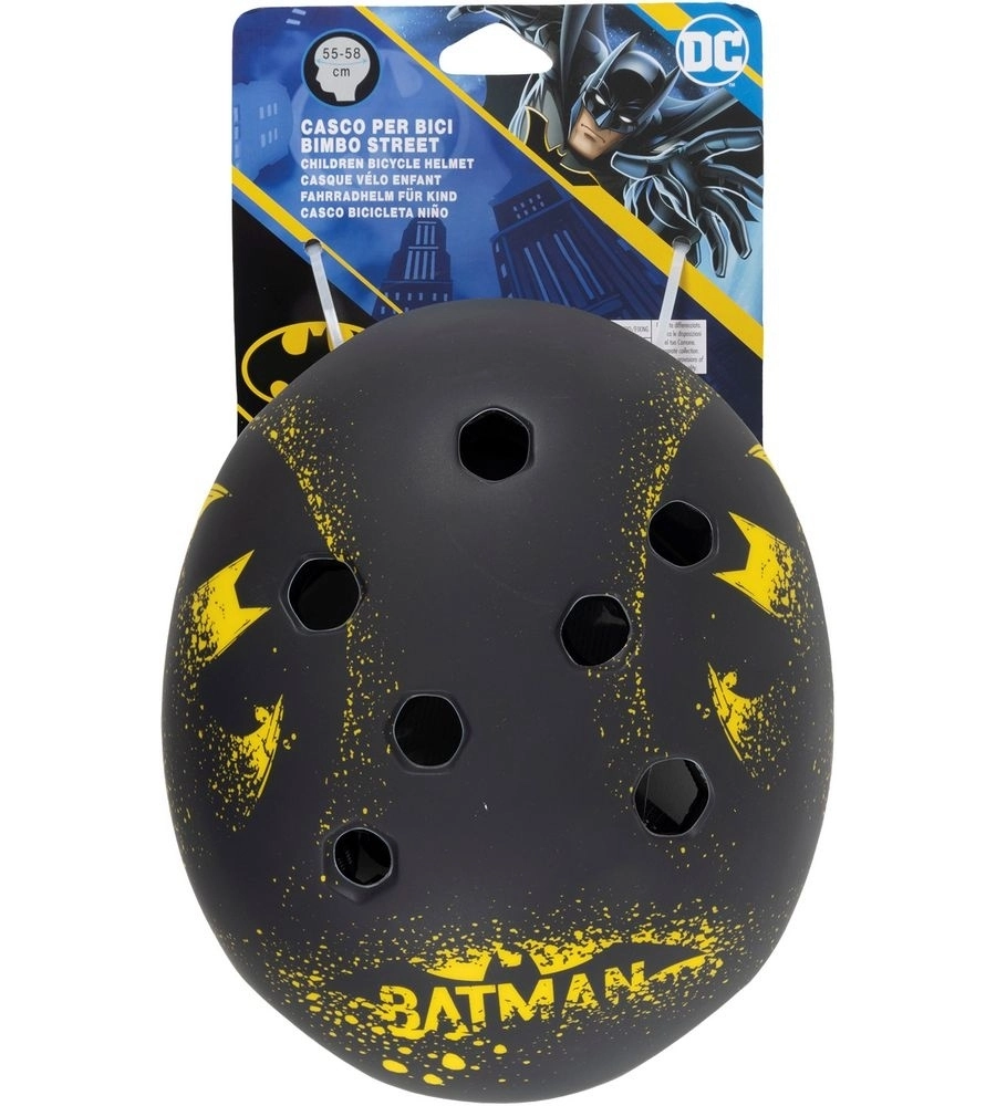 Casco bici per bambini "Batman" modello street tg l