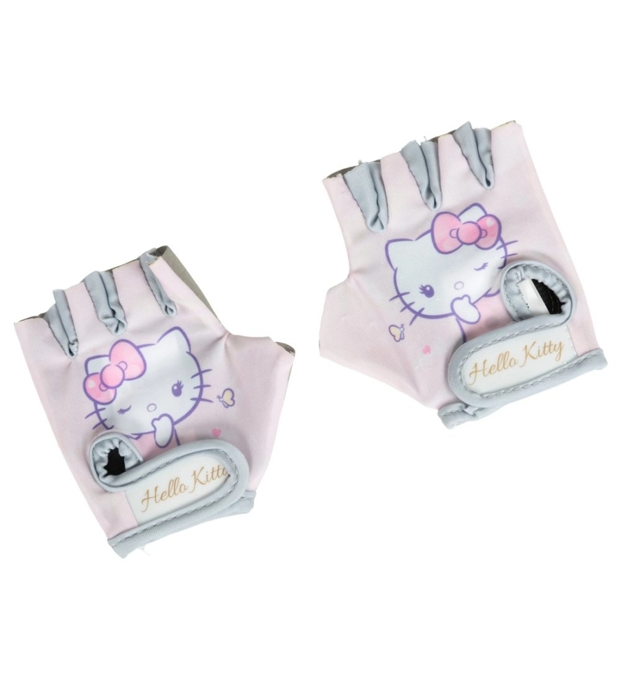 Coppia di guanti da bici per bambini "Hello Kitty" senza dita