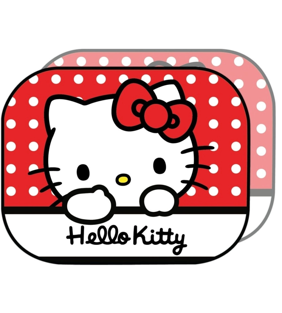 Coppia tendine parasole laterali auto "Hello Kitty" 44x35 cm