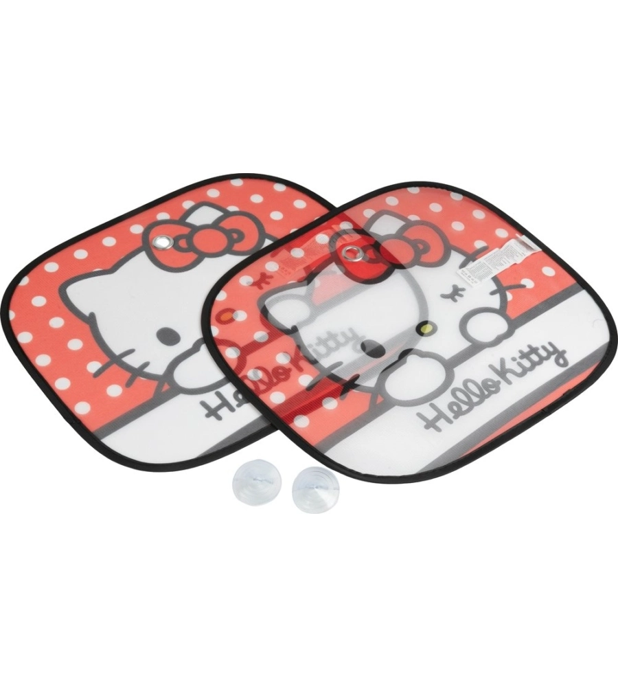 Coppia tendine parasole laterali auto "Hello Kitty" 44x35 cm
