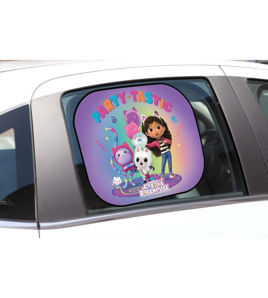 Coppia tendine parasole laterali auto "Gabby Party" 44x35 cm