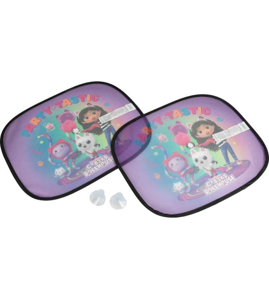 Coppia tendine parasole laterali auto "Gabby Party" 44x35 cm