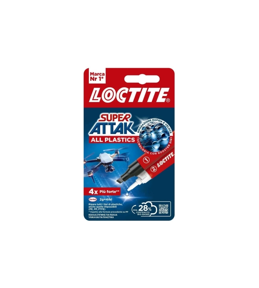 Sistema adesivo Loctite "Super Attak Plastica" 2g