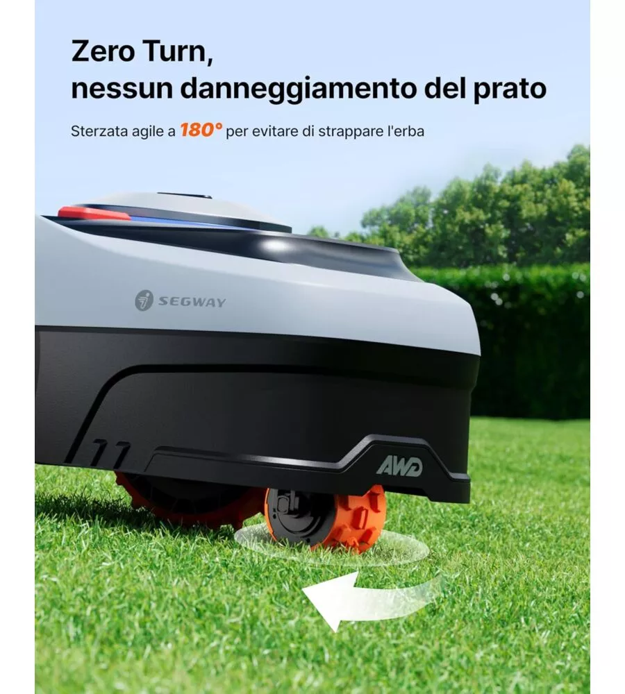 Robot tagliaerba Navimow "i208 AWD" area di taglio 800 mq