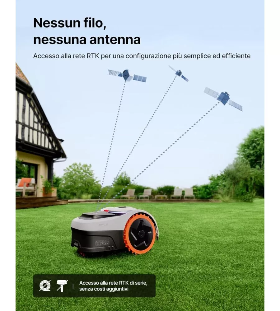 Robot tagliaerba Navimow "i208 AWD" area di taglio 800 mq