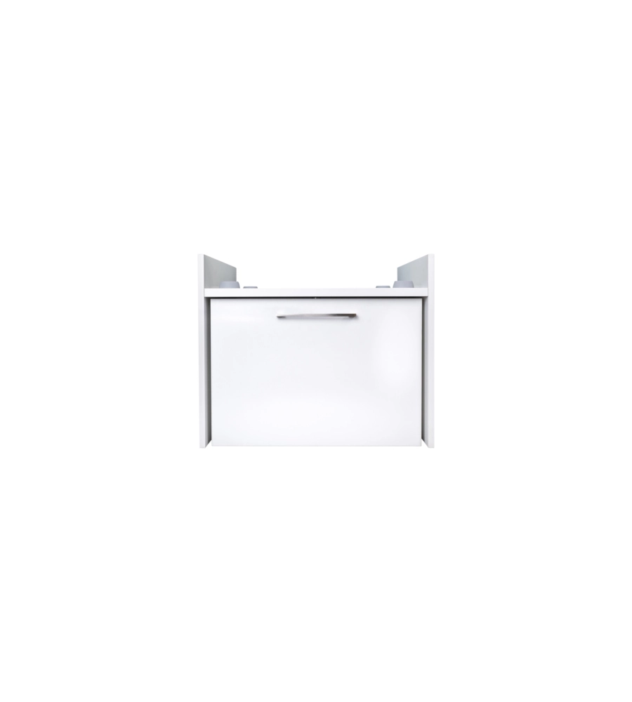 Mobile alza lavatrice con cassetto estraibile "Komodo" bianco 69x65x59 cm