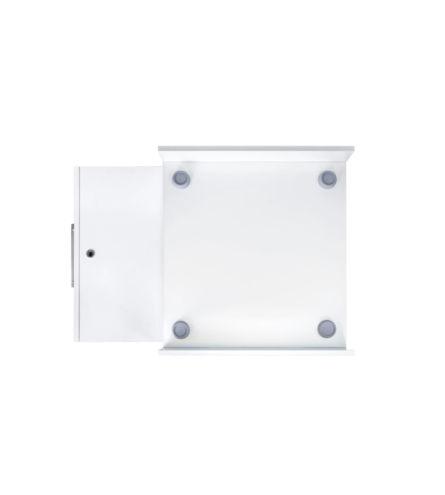 Mobile alza lavatrice con cassetto estraibile "Komodo" bianco 69x65x59 cm