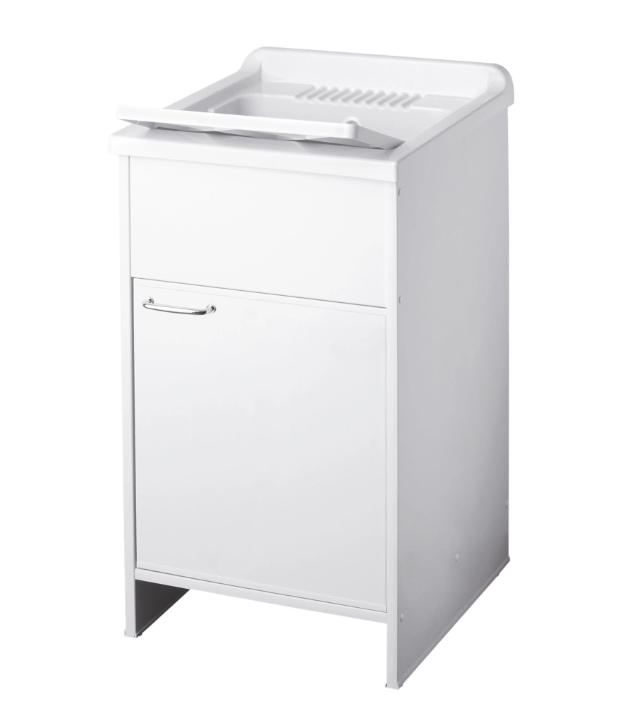 Lavatoio con vasca in polipropilene "Garden" bianco 45x50x85 cm