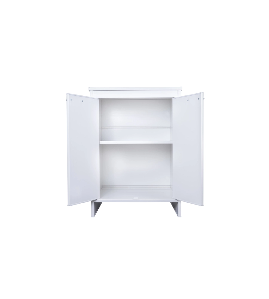 Mobile lavanderia 2ante e 2 ripiani "Garden" bianco 60x49x84 cm