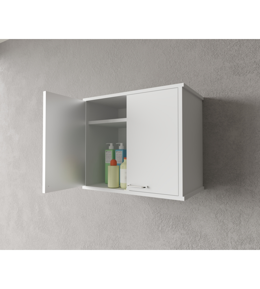 Pensile lavanderia 2 ripiani "Garden" bianco 60x34x52,5 cm