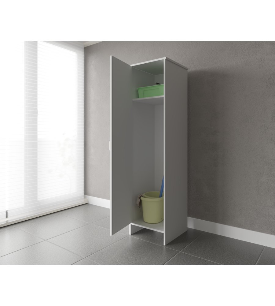 Colonna mobile lavanderia "Garden" bianco 46,5x49x182 cm