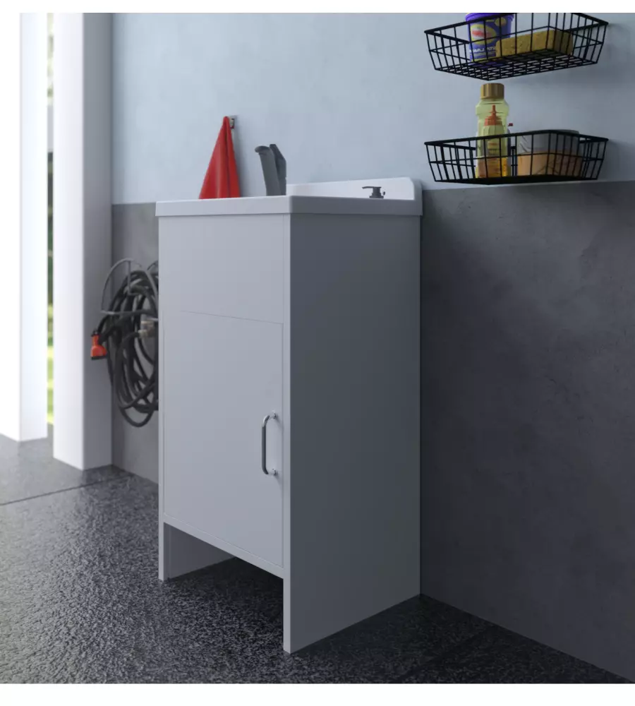 Lavatoio con vasca in polipropilene "Mini lavatoio Rocco" 42,5x34,5x82 cm