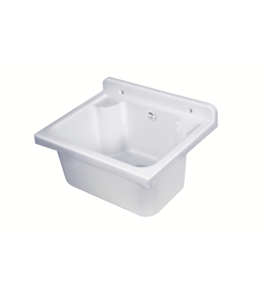 Lavello a muro "Pilozzo Mini" in polipropilene bianco 42,5x34x20 cm