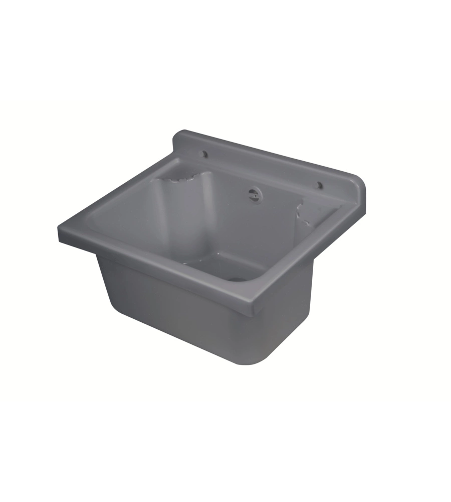 Lavello a muro "Pilozzo Mini" in polipropilene grigio 42,5x34x20 cm