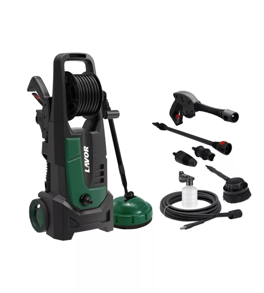 Idropulitrice elettrica a freddo multiaccessoriata Lavor "LVR1 Extra 145" 145 bar 420 l/h 2100W