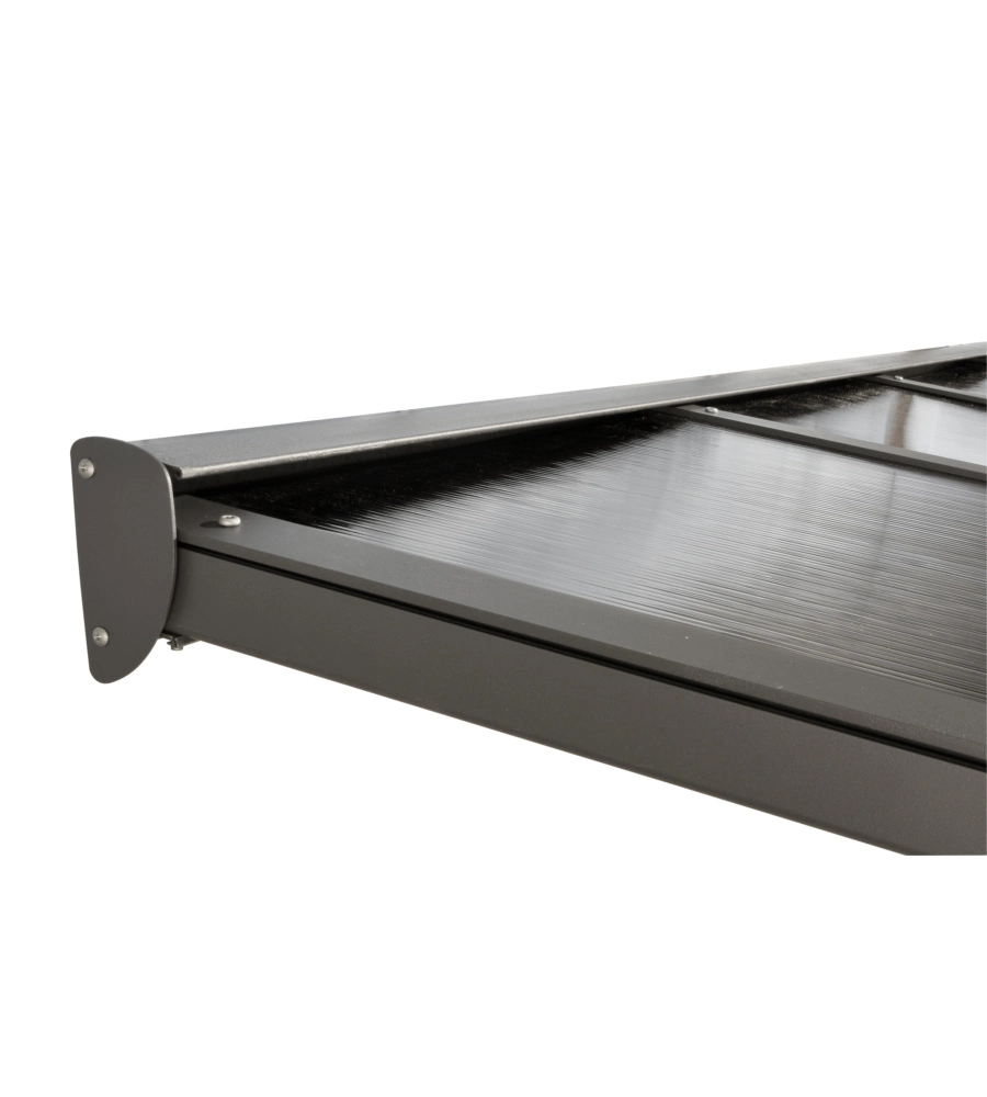 Pergola addossata da esterno Habrita in alluminio 418x307x299 cm