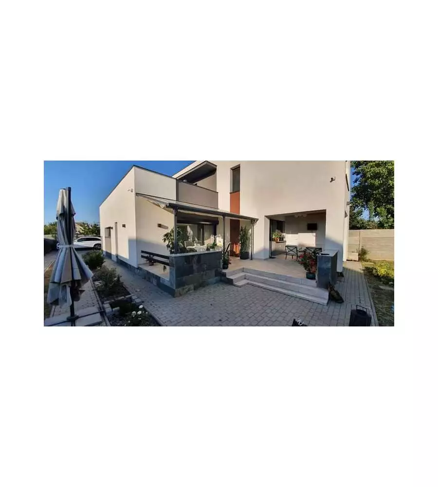 Pergola addossata da esterno Habrita in alluminio 501x307x299 cm