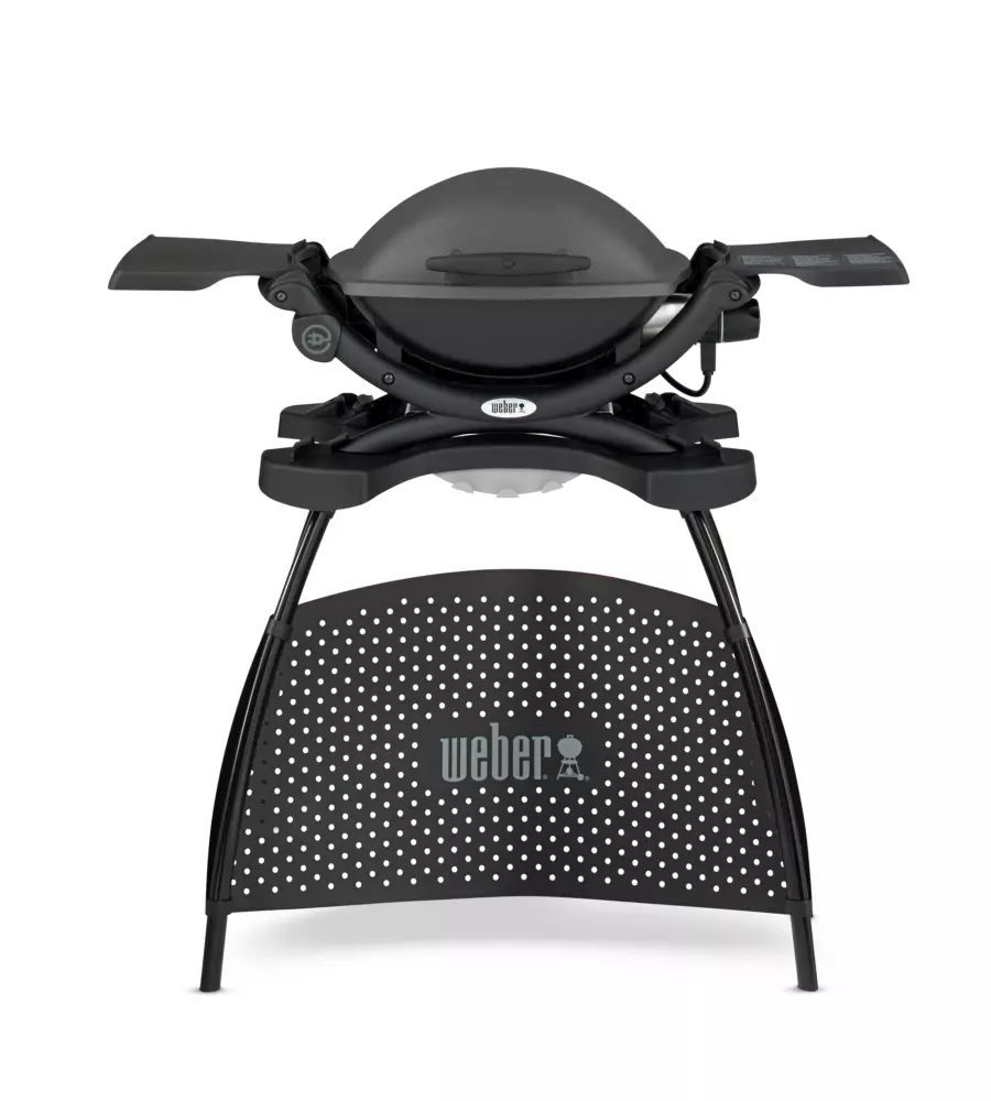 Barbecue elettrico Weber "Q1400" con supporto nero 1 bruciatore