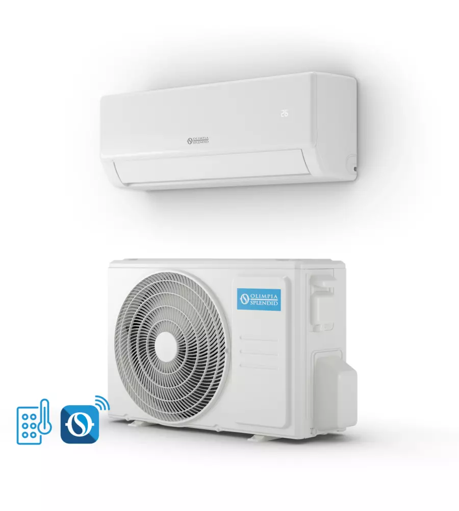 CLIMATIZZATORE CALDO FREDDO OLIMPIA SPLENDID POMPA DI CALORE "ARYAL S2 E" MONOSPLIT 18000 BTU CON WIFI