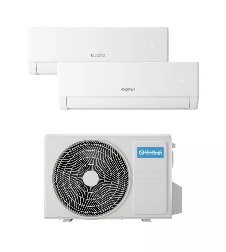 CLIMATIZZATORE CALDO FREDDO OLIMPIA SPLENDID POMPA DI CALORE OLIMPIA SPLENDID "ARYAL S2 E" DUALSPLIT 9000 + 12000 BTU CON WIFI