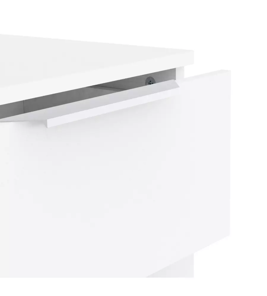 Madia "Ghost" 2+1 ante +2 cassetti bianco 42x13x127 cm