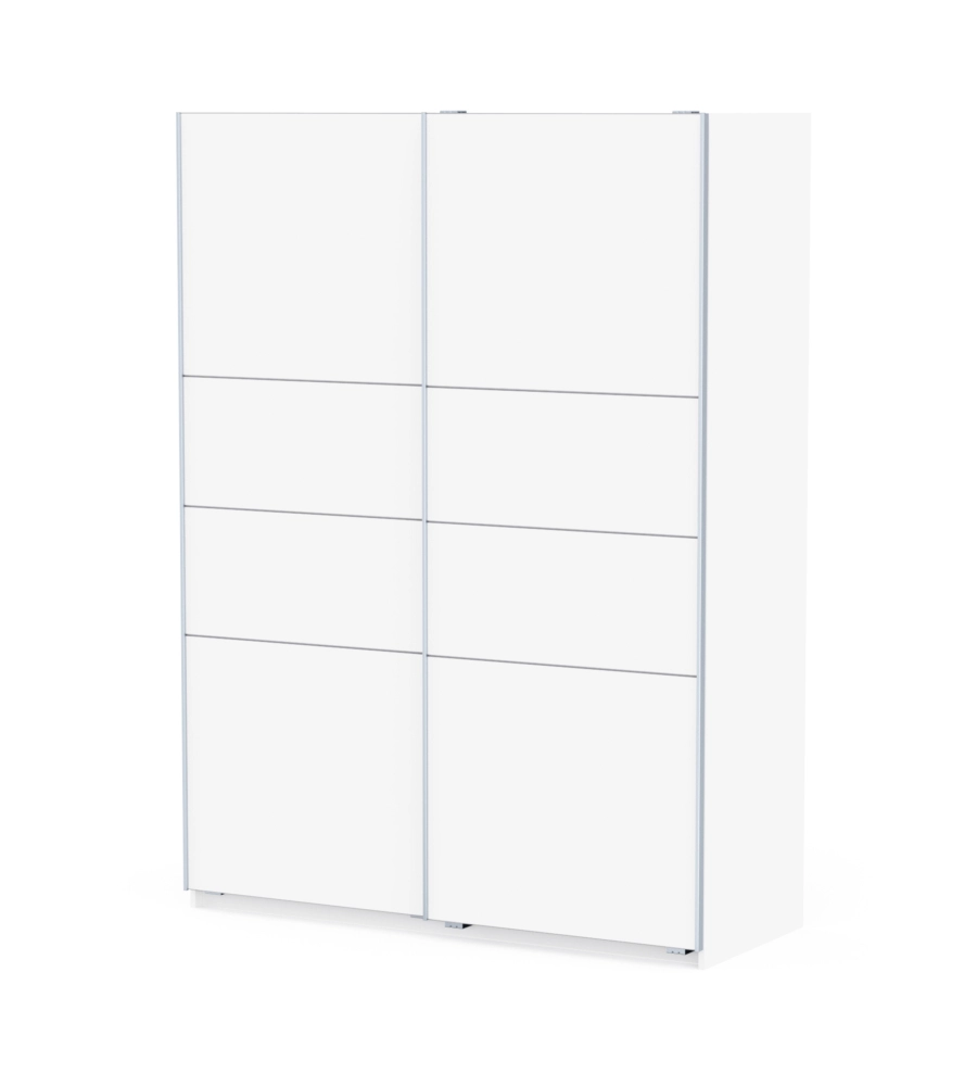 Armadio 2 ante scorrevoli "Fast 2" bianco 148x60x203 cm