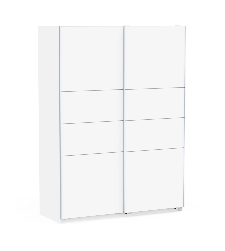 Armadio 2 ante scorrevoli "Fast 2" bianco 148x60x203 cm