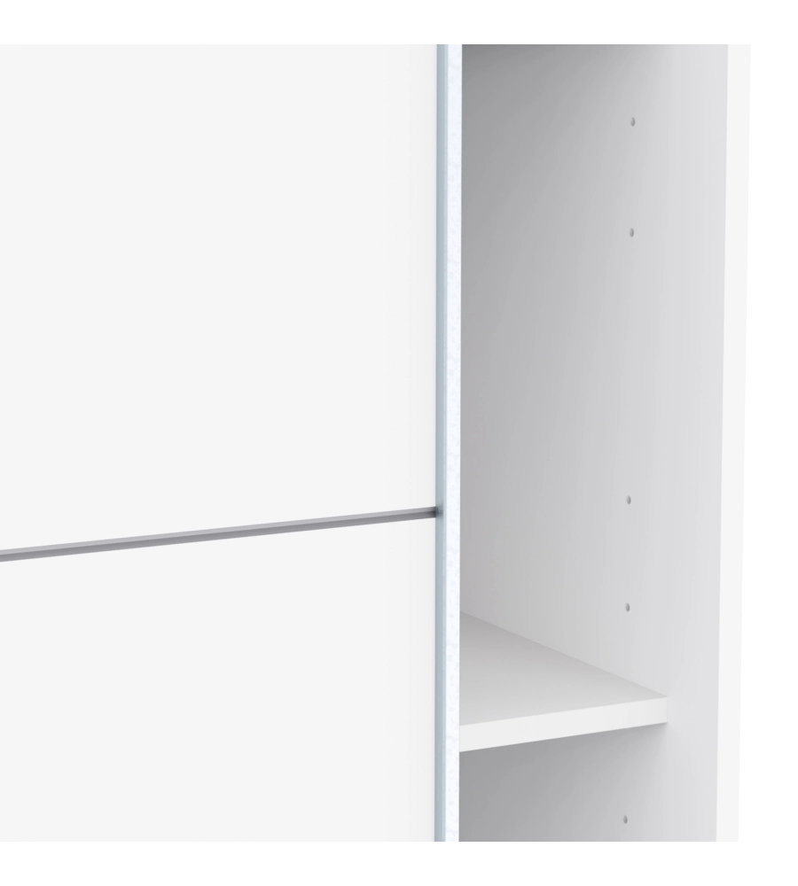 Armadio 2 ante scorrevoli "Fast 2" bianco 148x60x203 cm
