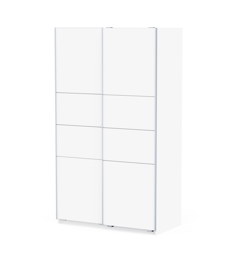 Armadio 2 ante scorrevoli "Fast" bianco 116,6x60x203 cm