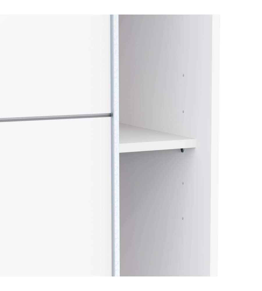 Armadio 2 ante scorrevoli "Fast" bianco 116,6x60x203 cm