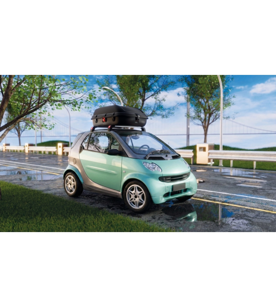 BOX TETTO AUTO ARTPLAST "SHIELD" NERO 270 LT