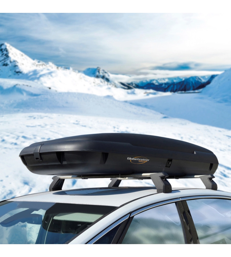 BOX TETTO AUTO ARTPLAST "GLOBETROTTER" NERO APERTURA DESTRA 480 LT