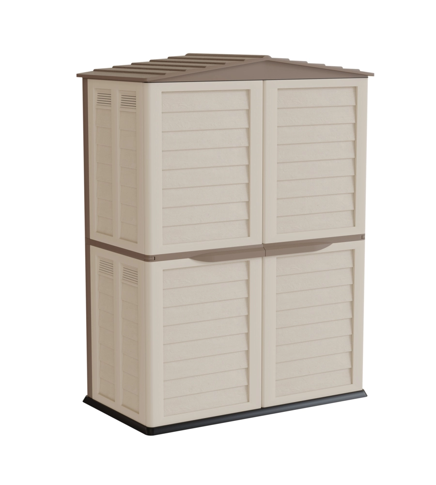 CASETTA DA GIARDINO ARTPLAST "GARDEN SHED" IN RESINA EFFETTO LEGNO BEIGE 151X83X200 CM