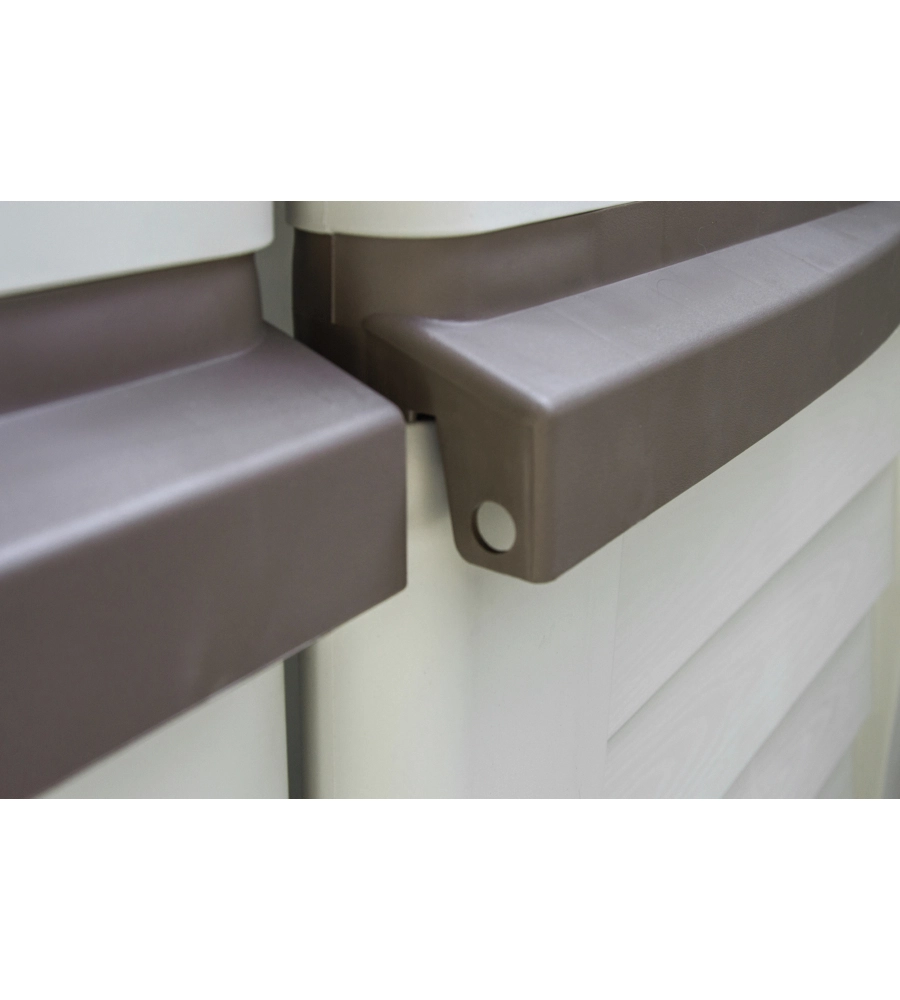 CASETTA DA GIARDINO ARTPLAST "GARDEN SHED" IN RESINA EFFETTO LEGNO BEIGE 151X83X200 CM