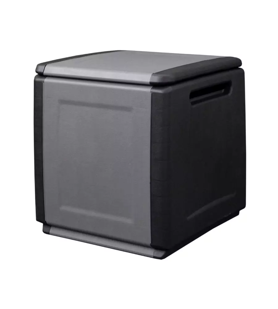 BAULE DA ESTERNO ARTPLAST "CUBE" IN POLIPROPILENE NERO 130 LT 54X53X57 CM
